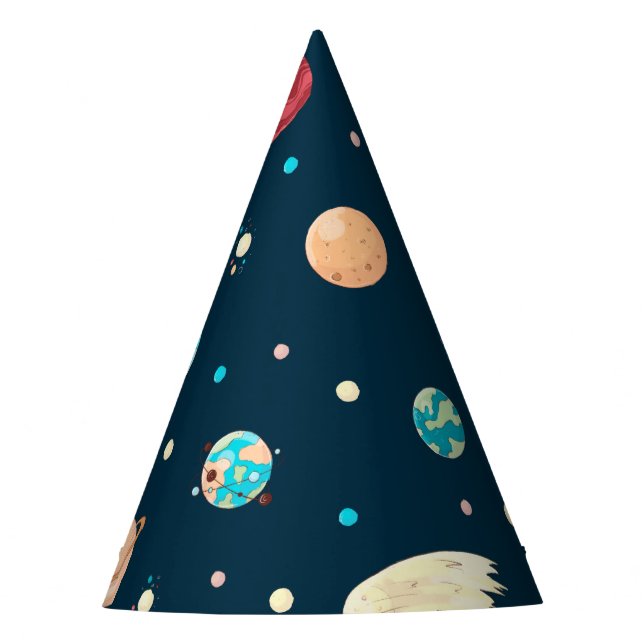 Gorro De Fiesta Alienados y astronautas en el espacio (Anverso)