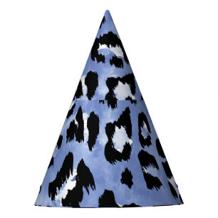 Gorro De Fiesta Altura de la piel animal: Leopardo de las acuarela
