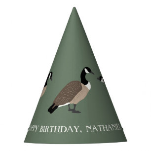 Gorro De Fiesta Amantes de las aves Canadá Ilustracion Geese pers