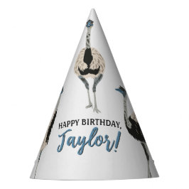 Gorro De Fiesta Amantes de las aves de Emus Fiesta personalizado