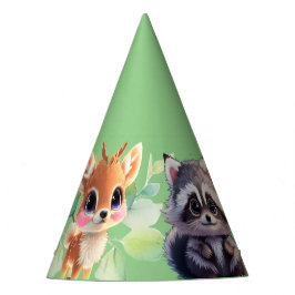 Gorro De Fiesta Amigos de Cute Woodland zorro zorrillo raccoon ven
