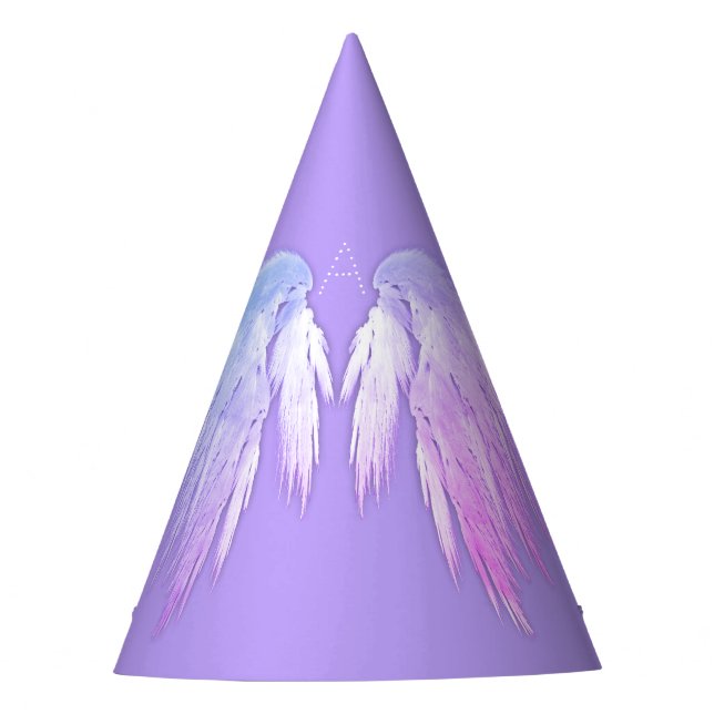 Gorro De Fiesta ANGEL WINGS Fairy Purple Monograma (Anverso)