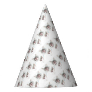Gorro De Fiesta Angry Cute Cate Face Sketch