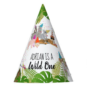Gorro De Fiesta Animales de la jungla divertida y graciosa en uno 