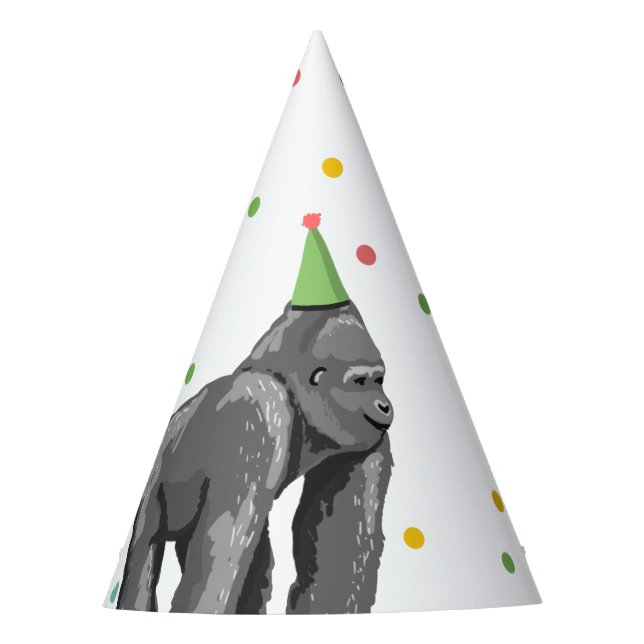 Gorro De Fiesta Animales Fiestas Safari Wild One Jungle Zoo Cumple (Anverso)