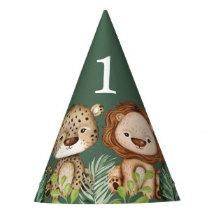 Gorro De Fiesta Animales tropicales salvajes de una jungla primer 