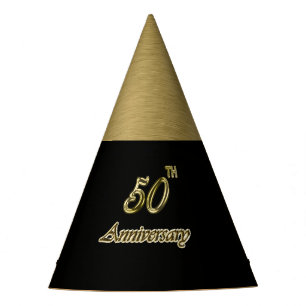 Gorro De Fiesta Aniversario del oro 50.o