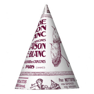 Gorro De Fiesta Anuncios de periódicos franceses de época de 1910