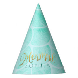 Gorro De Fiesta Aqua Mermaid Birthday