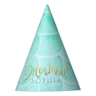 Gorro De Fiesta Aqua Mermaid Birthday