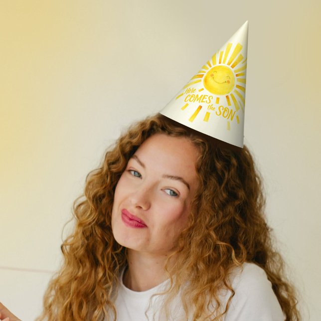 Gorro De Fiesta Aquí viene el hijo del bebé ducha (Subido por el creador)