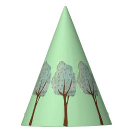 Gorro De Fiesta Árboles acuarelas