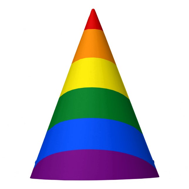 Gorro De Fiesta Arcoiris del Orgullo LGBT (Anverso)