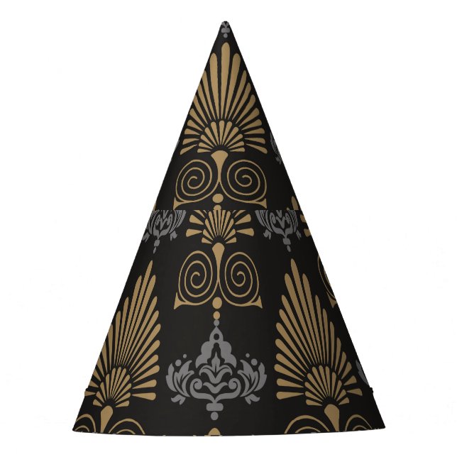 Gorro De Fiesta Art Deco: Papel de escritorio de época sin foco (Anverso)