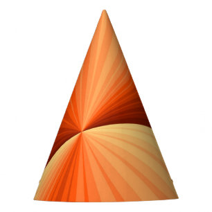 Gorro De Fiesta Arte abstracto moderno naranja rojo vainilla gráfi