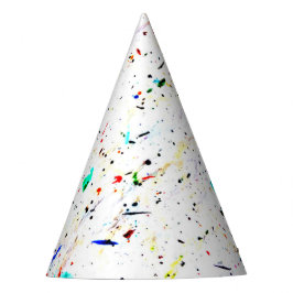 Gorro De Fiesta Arte abstracto salpicaduras de pintura manchado