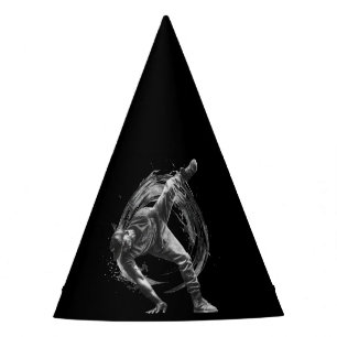 Gorro De Fiesta Arte de movimiento monocromo de estilo urbano
