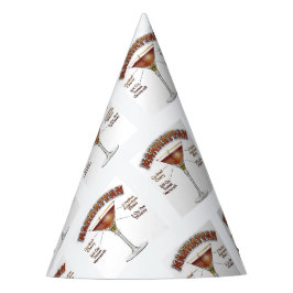 Gorro De Fiesta Arte de Receta de Cóctel Manhattan