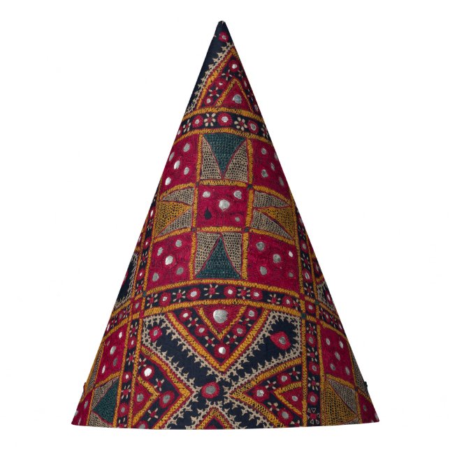 Gorro De Fiesta Arte decorativo indio impreso (Anverso)