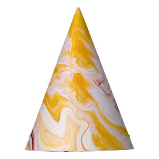 Gorro De Fiesta Arte fluido: textura abstracta irrisoria.