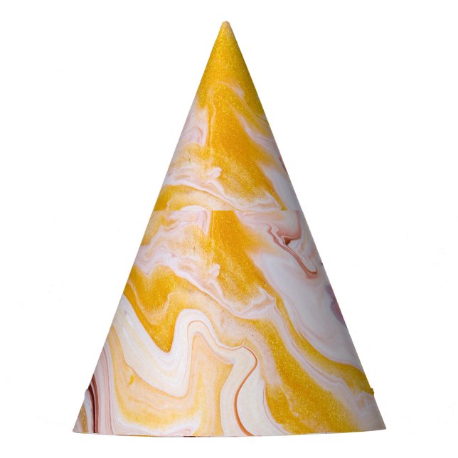 Gorro De Fiesta Arte fluido: textura abstracta irrisoria. (Anverso)