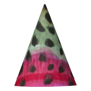 Gorro De Fiesta Arte hermoso de la trucha arco iris