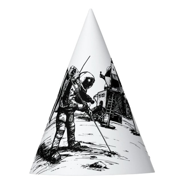 Gorro De Fiesta Aterrizaje por luna (Anverso)