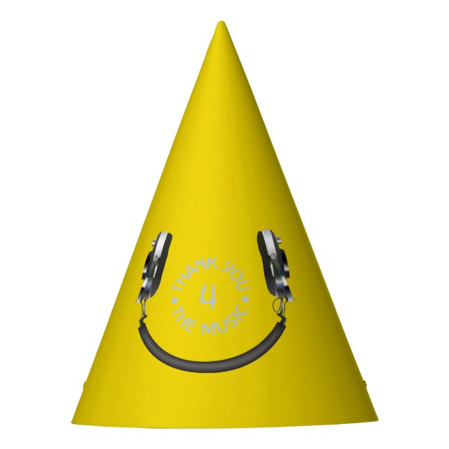 Gorro De Fiesta Auriculares Sonriendo (Anverso)