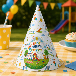 Gorro De Fiesta Aventura en el Parque de Juegos Cumpleaños 6