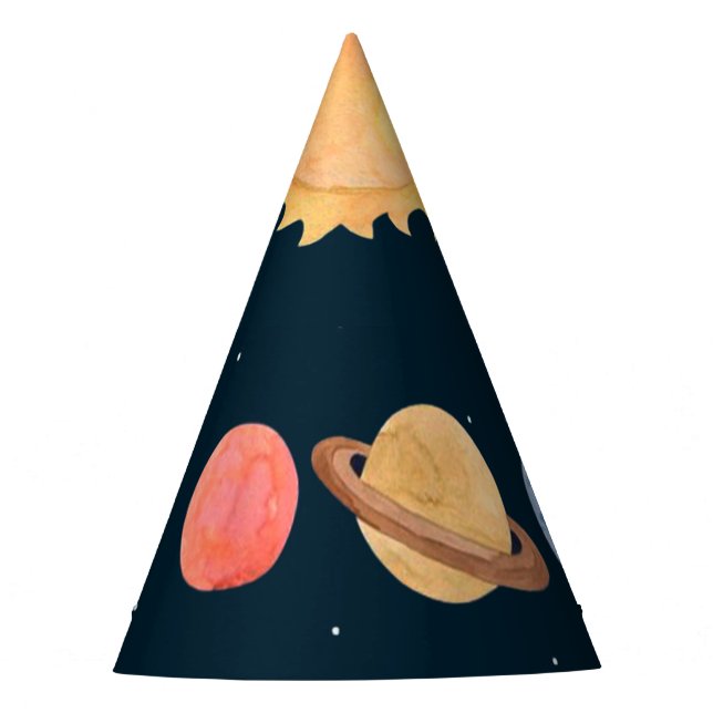 Gorro De Fiesta Aventura espacial: Planetas (Anverso)