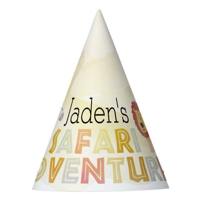 Gorro De Fiesta Aventura Safari Cumpleaños (Anverso)