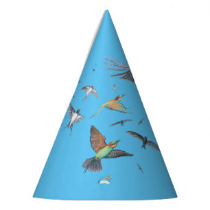 Gorro De Fiesta Aves migratorias rastreando su Ilustracion de vuel