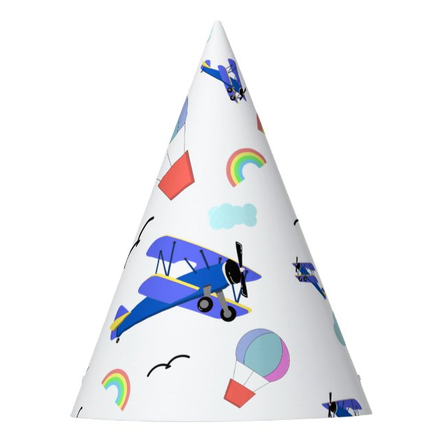 Gorro De Fiesta Aviones, helicópteros y globos (Anverso)