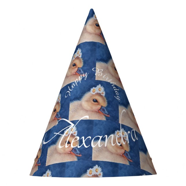Gorro De Fiesta Baby Duckling Happy Birthday (Anverso)