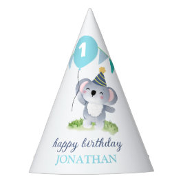 Gorro De Fiesta Baby Koala Balloon Party Flag Birthday
