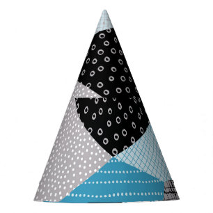 Gorro De Fiesta Baldosas de tracción geométrica a mano alzada