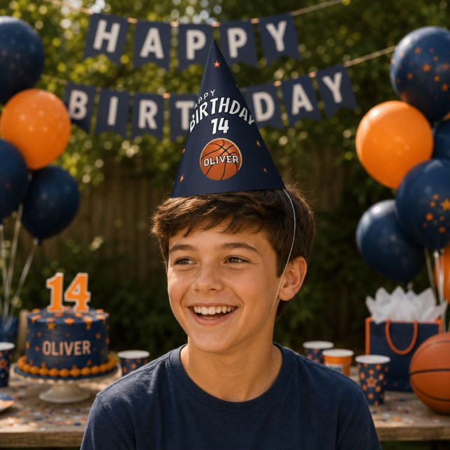 Gorro De Fiesta Balón de Baloncesto Deportes Feliz Cumpleaños  (Subido por el creador)