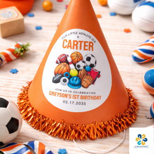 Gorro De Fiesta Balones Deportivos Modern Boys All Star Cumpleaños