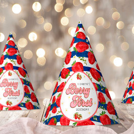 Gorro De Fiesta Bandas azules de la marina Primeros cumpleaños bla