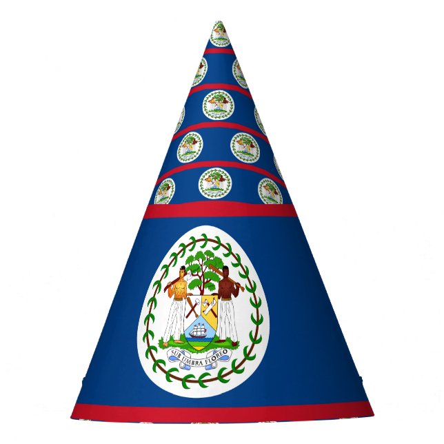 Gorro De Fiesta Bandera de Belice (Anverso)