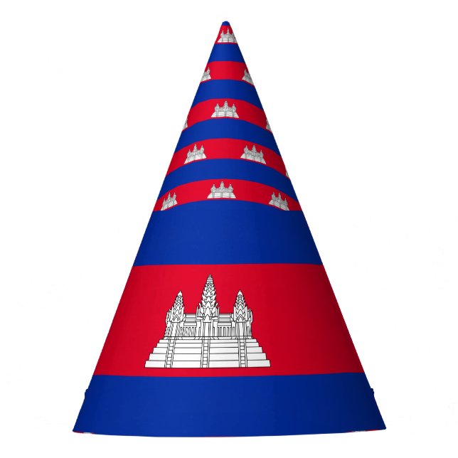 Gorro De Fiesta Bandera de Camboya (Anverso)