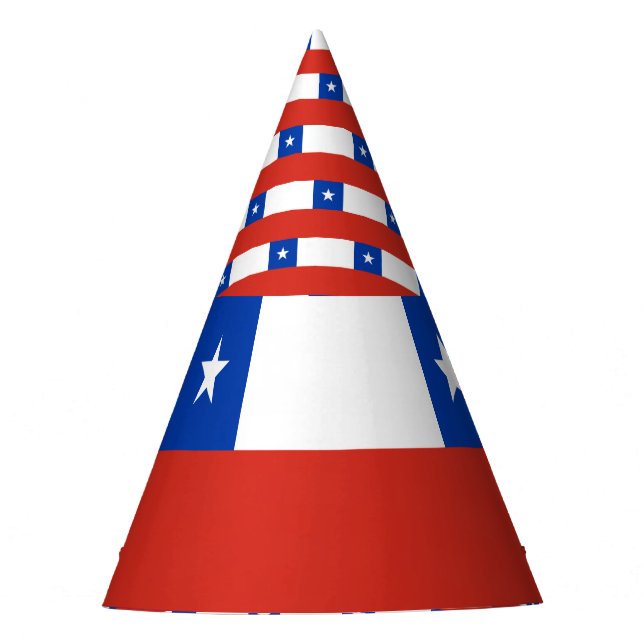 Gorro De Fiesta Bandera de Chile (Anverso)