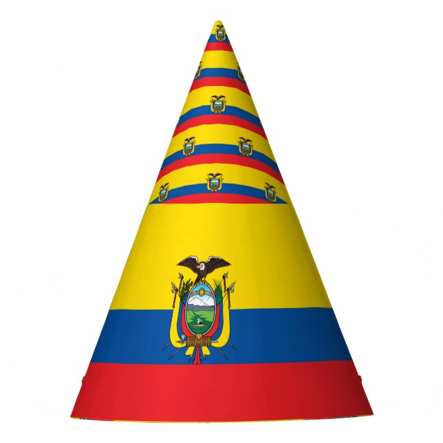 Gorro De Fiesta Bandera de Ecuador (Anverso)