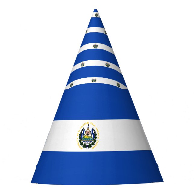 Gorro De Fiesta Bandera de El Salvador (Anverso)