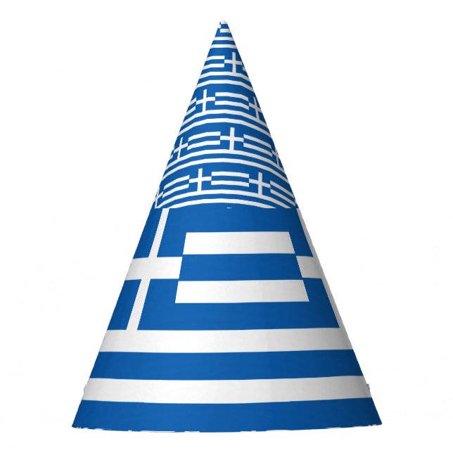 Gorro De Fiesta Bandera de Grecia (Anverso)