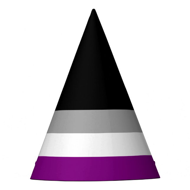Gorro De Fiesta Bandera de Orgullo Asexual (Anverso)