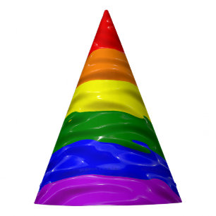 Gorro De Fiesta Bandera de orgullo de SlipperyJoe's brillo líquido