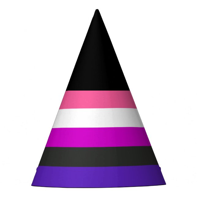 Gorro De Fiesta Bandera de orgullo genderfluid (Anverso)