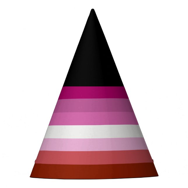 Gorro De Fiesta Bandera de Orgullo Lésbico (Origen) (Anverso)
