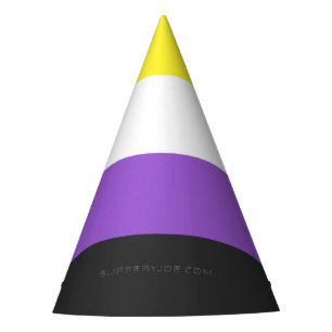 Gorro De Fiesta Bandera de orgullo no binario de SlipperyJoe's ama